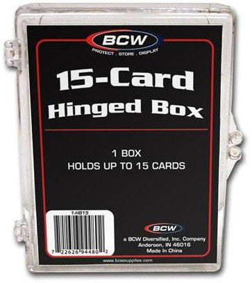 BCW 15-Card Hinged Box