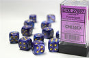 Chessex Lustrous Purple/gold 16mm d6 Dice (CHX 27697)