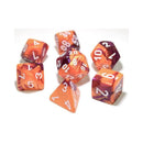 Chessex Gemini Orange-Purple/white Polyhedral 7-Die Set (CHX 30021)