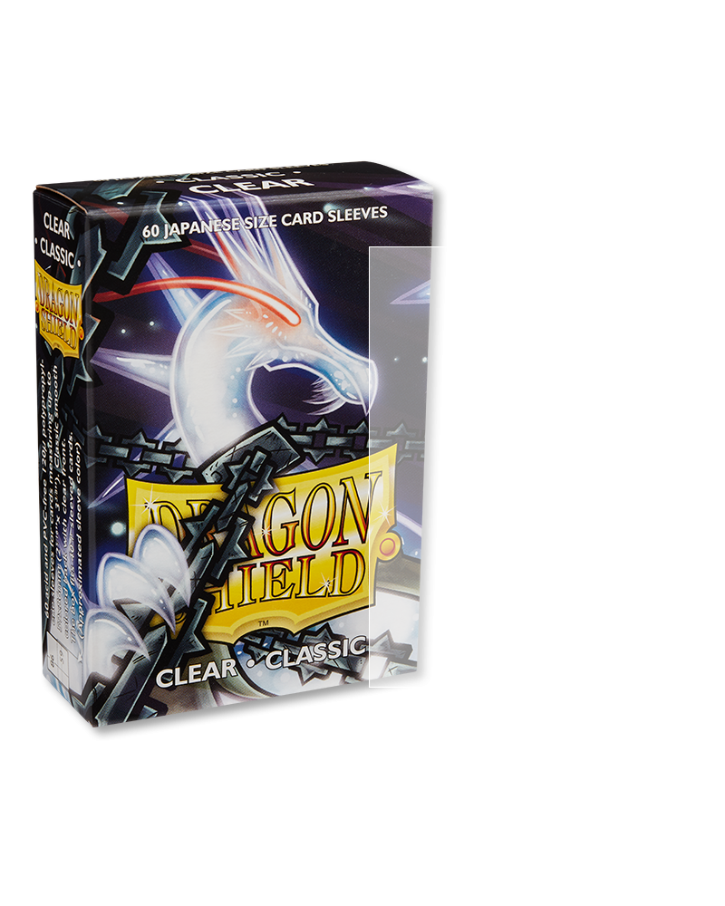 Dragon Shield Sleeves: Classic Japanese Size - 60 Clear