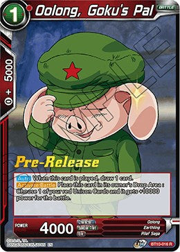 Oolong, Goku's Pal (BT10-016) [Rise of the Unison Warrior Prerelease Promos]