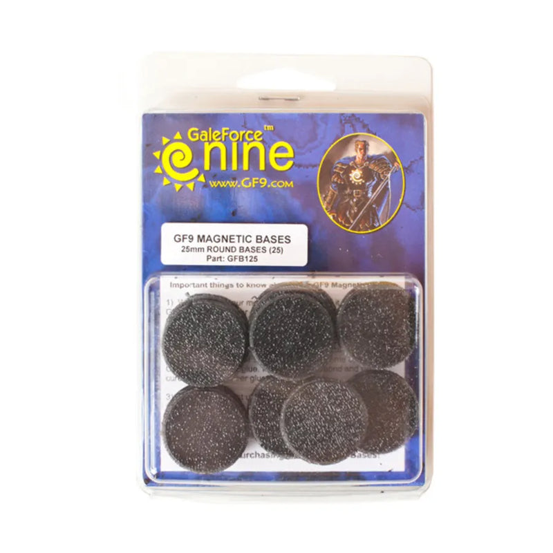 Gale Force Nine 25mm Round Magnetic Bases
