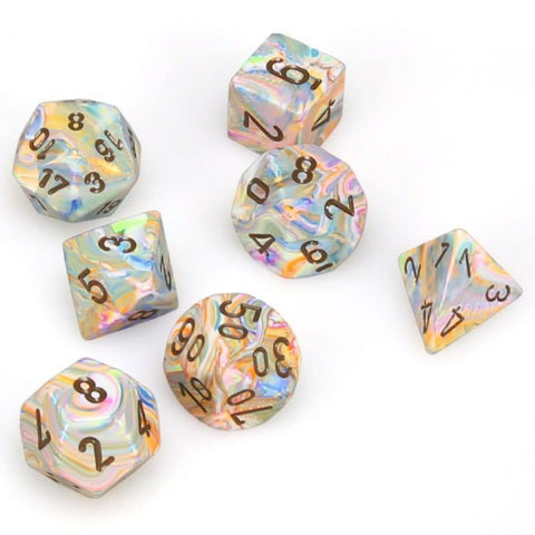 Chessex Festive Vibrant/brown Polyhedral 7-Die Set (CHX 27441)