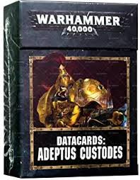 Datacards: Adeptus Custodes (2018)
