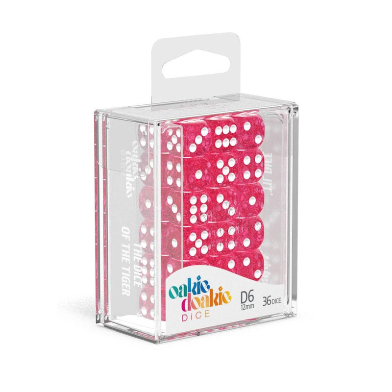 Oakie Doakie Speckled Pink 12mm d6 Dice