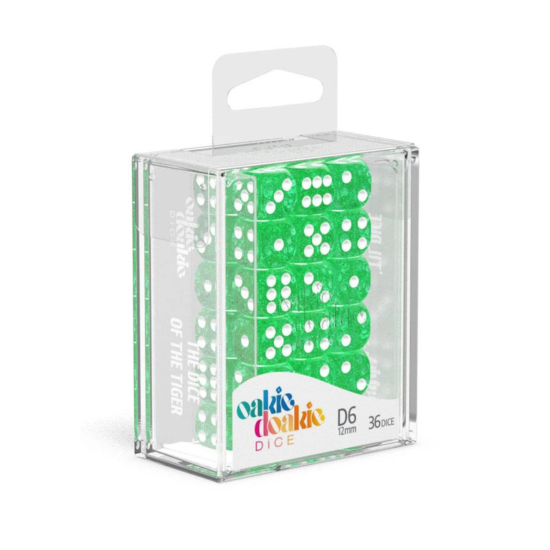 Oakie Doakie Speckled Green 12mm d6 Dice