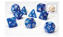 Sirius Dice Blue Pearl 8 Piece Polyhedral Dice Set