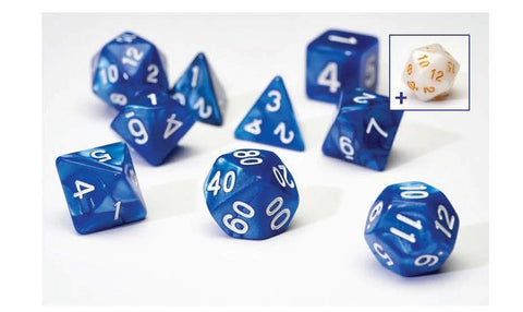 Sirius Dice Blue Pearl 8 Piece Polyhedral Dice Set