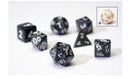 Sirius Dice Black Pearl 8 Piece Polyhedral Dice Set