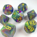 Chessex Festive Rio/yellow Polyhedral 7-Die Set (CHX 27449)