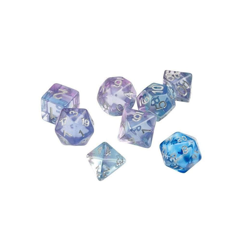 Sirius Dice Ocean Blue 8 Piece Polyhedral Dice Set