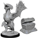 D&D Nolzur's Marvelous Miniatures Bronze Dragon Wyrmling & Pile Of Sea Found Treasure