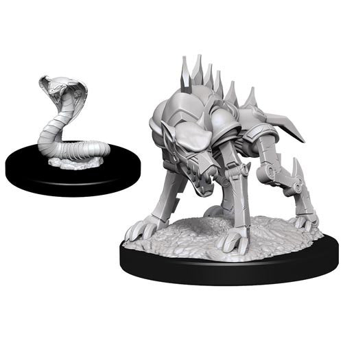 D&D Nolzur's Marvelous Miniatures Iron Cobra & Iron Defender